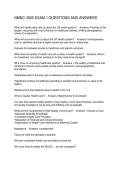 NMNC 4520 EXAM 1 QUESTIONS AND ANSWERS