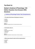 Test Bank for Seeley-s Anatomy & Physiology&comma; 13th Edition Question And Answers With Solutions&period;pdf