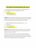 NSG 6440 Exam Questions Bank with Answers