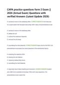 Bundle of CAPA Final Exam 2026&sol;2027 Practice Questions & Verified Answers &vert; Instant Download