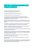 INMT 341 - Final Exam Questions and Answers Graded A&plus;