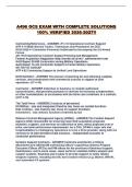 A496 OCS EXAM WITH COMPLETE SOLUTIONS 100&percnt; VERIFIED 2026-2027&excl;&excl;