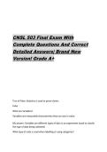 CNSL 503 Final Exam With  Complete Questions And Correct  Detailed Answers&vert; Brand New  Version&excl; Grade A&plus;
