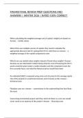 FIN3400 FINAL REVIEW PREP QUESTIONS AND ANSWERS &vert; WINTER 2026 &vert; RATED 100&percnt; CORRECT&period;