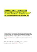 FNP 652 FINAL &lpar;2026&rpar; EXAM  Newest Complete Questions and  all correct Answers Graded A&plus;