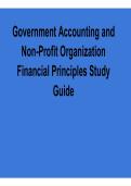 Government Accounting and Non-Profit Organization Financial Principles Study Guide PDF 2025&sol; 2026