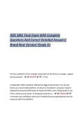 ISDS 3001 Final Exam With Complete  Questions And Correct Detailed Answers&vert;  Brand New Version&excl; Grade A&plus;