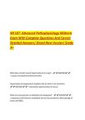 NR 507&colon; Advanced Pathophysiology Midterm  Exam With Complete Questions And Correct  Detailed Answers&vert; Brand New Version&excl; Grade  A&plus;
