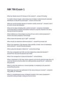 NM 706 Exam 1&period; Questions and Answers 2026