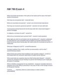 NM 706 Exam 4&period; Questions and Answers Fully Solved