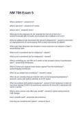 NM 706 Exam 5&period; Questions with Solutions