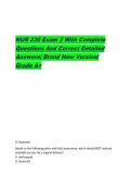 NUR 230 Exam 2 With Complete  Questions And Correct Detailed  Answers&vert; Brand New Version&excl;  Grade A&plus;