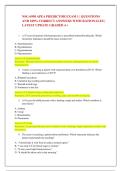  NSG 6998 APEA PREDICTOR EXAM 1 &vert; QUESTIONS  AND 100&percnt; CORRECT ANSWERS WITH RATIONALES &vert;  LATEST UPDATE GRADED A&plus; 