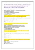 M 100 COMMUNITY ASSOCIATION MANAGEMENT EXAM  1 &vert; QUESTIONS AND 100&percnt; CORRECT ANSWERS WITH  RATIONALES &vert; LATEST UPDATE GRADED A&plus; 