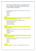  TEXAS PE LICENSING EXAM 1 &vert; QUESTIONS AND  100&percnt; CORRECT ANSWERS WITH RATIONALES &vert;  LATEST UPDATE GRADED A&plus; 