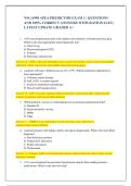  NSG 6998 APEA PREDICTOR EXAM 1 &vert; QUESTIONS  AND 100&percnt; CORRECT ANSWERS WITH RATIONALES &vert;  LATEST UPDATE GRADED A&plus; 