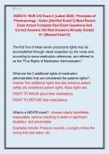 NUR210 &sol; NUR 210 Exam 2 &lpar;Latest 2026&rpar;&colon; Principles of  Pharmacology - Galen &vert;&vert;Verified Exam&excl;&excl;&vert;&vert; Most Recent  Exam Actual Complete Real Exam Questions And  Correct Answers &lpar;Verified Answers&rpar; Already Graded  A&plus; &vert;&vert;Newest Exam&excl;&excl;&vert;&vert; 