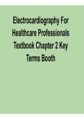 Electrocardiography for Healthcare Professionals &ndash; Chapter 2 Key Terms &vert; Booth Textbook Study Guide