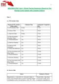 WGU D030 CFM1 Task 1&colon; Clinical Practice Experience &vert;Passed on First Attempt &vert;Latest Update with Complete Solution