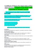 Certificate of Fitness for Supervision of Fire Alarm Systems Study Guide 2026&sol;2027 &vert; Practice Questions & Verified Answers