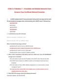 CCNA 2 v7 Modules 7 &ndash; 9 Available and Reliable Networks Exam Answers Cisco Certificate Network Associate