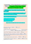 Essentials of Fire Department Customer Service Complete Exam Study Guide 2026&sol;2027