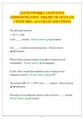 A10 NETWORKS A10 SYSTEM ADMINISTRATION 2026-2027 IB 150 EXAM 1 WITH 100- ACCURATE SOLUTIONS&period;