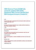 5905 Science Praxis EXAM fully  solved & updated 2025-2026 &vert; Questions With Correct Verified And  Well Analyzed Answers Graded A&plus;