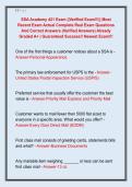 SSA Academy 421 Exam &vert;&vert;Verified Exam&excl;&excl;&excl;&vert;&vert; Most  Recent Exam Actual Complete Real Exam Questions  And Correct Answers &lpar;Verified Answers&rpar; Already  Graded A&plus; &vert; Guaranteed Success&excl;&excl; Newest Exam&excl;&excl;&excl;