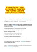 NR 565&vert;&vert;&lpar;NR 565 &rpar; Final Exam&sol; &semi;NR 565 &rpar; Final ExamNR 565 MIDTERM EXAM Questions with accurate answers 100- GUARANTEED PASS