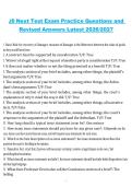 JD-Next &ndash; 2026&sol;2027 &ndash; Test Exam Practice Questions with Revised Verified Answers