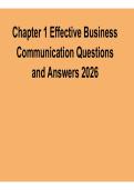 Chapter 1 &ndash; Effective Business Communication &vert; Questions & Answers 2026