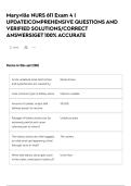 Maryville NURS 611 Exam 4 &vert; UPDATE&vert;COMPREHENSIVE QUESTIONS AND VERIFIED SOLUTIONS&sol;CORRECT ANSWERS&vert;GET 100&percnt; ACCURATE