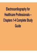 Electrocardiography for Healthcare Professionals &ndash; Chapters 1&ndash;4 Complete Study Guide