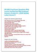PN 2003 Final Exam Questions With  Correct Verified And Well Analyzed  Answers Graded A&plus; &vert; &lpar;2026 Update&rpar;  Latest Version&excl;&excl;&excl;