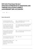 ISYE 6414 Final Exam Review&vert; UPDATE&vert;COMPREHENSIVE QUESTIONS AND VERIFIED SOLUTIONS&sol;CORRECT ANSWERS&vert;GET 100&percnt; ACCURATE&excl;&excl;