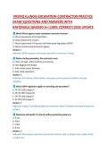 PREPIQ ILLINOIS EXCAVATION CONTRACTOR PRACTICE  EXAM&vert;QUESTIONS AND ANSWERS WITH  RATIONALE&vert;GRADED A&plus;&vert;100&percnt; CORRECT&vert;2026 UPDATE 