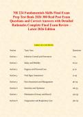 NR 224 Fundamentals Skills Final Exam Prep Test Bank 2026 &vert; 300 Real Past Exam Questions with Answers & Detailed Rationales &vert; Complete Final Exam Review Guide
