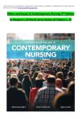 ETHICS AND ISSUES IN CONTEMPORARY NURSING &lpar;3RD CANADIAN EDITION&rpar; &ndash; BURKHARDT&comma; COMPREHENSIVE TEST BANK WITH EXAM QUESTIONS AND ANSWERS 