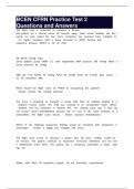 BCEN CFRN Practice Test 2 Questions and Answers