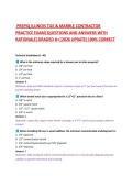 PREPIQ ILLINOIS TILE & MARBLE CONTRACTOR  PRACTICE EXAM&vert;QUESTIONS AND ANSWERS WITH  RATIONALE&vert;GRADED A&plus;&vert;2026 UPDATE&vert;100&percnt; CORRECT 