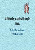 N4581 Nursing of Adults with Complex Needs Student Success Session&colon; Final Exam Review - Latest 2026&sol;27 - University of Texas&comma; Arlington&period;