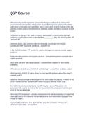 QSP Course&period; Questions and Answers 2026