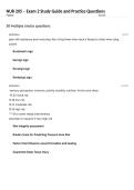 NUR 205 &ndash; Exam 2 Study Guide and Practice Questions