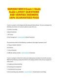 NUR2502 MDC3 Exam 1 Study Guide LATEST QUESTIONS AND VERIFIED ANSWERS 100&percnt; GUARANTEED PASS