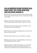 ASA 106 BUNDLED EXAMS PACKAGE 2026 EXAM SCRIPT TEST PAPER QUESTIONS AND SOLUTIONS GRADED A&plus;