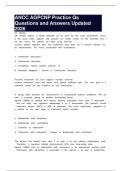 ANCC AGPCNP Practice Qs Questions and Answers Updated 2026