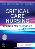 Critical Care Nursing diagnosis and management Test bank by Urden&comma; 9th Edition
