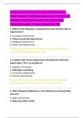 Cardiovascular Disorders &lpar;e&period;g&period;&comma; Hypertension&comma;  Heart Failure&comma; CAD&rpar; Exam Questions And Correct  Answers &lpar;Verified Answers&rpar; Plus Rationales  2025&sol;2026 Q&A &vert; Instant Download Pdf 