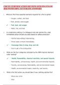 CRCST CERTIFICATION REVIEW &lpar;9TH ED&period;&rpar; EXAM 2026 WITH 100&percnt; ACCURATE ANSWERS